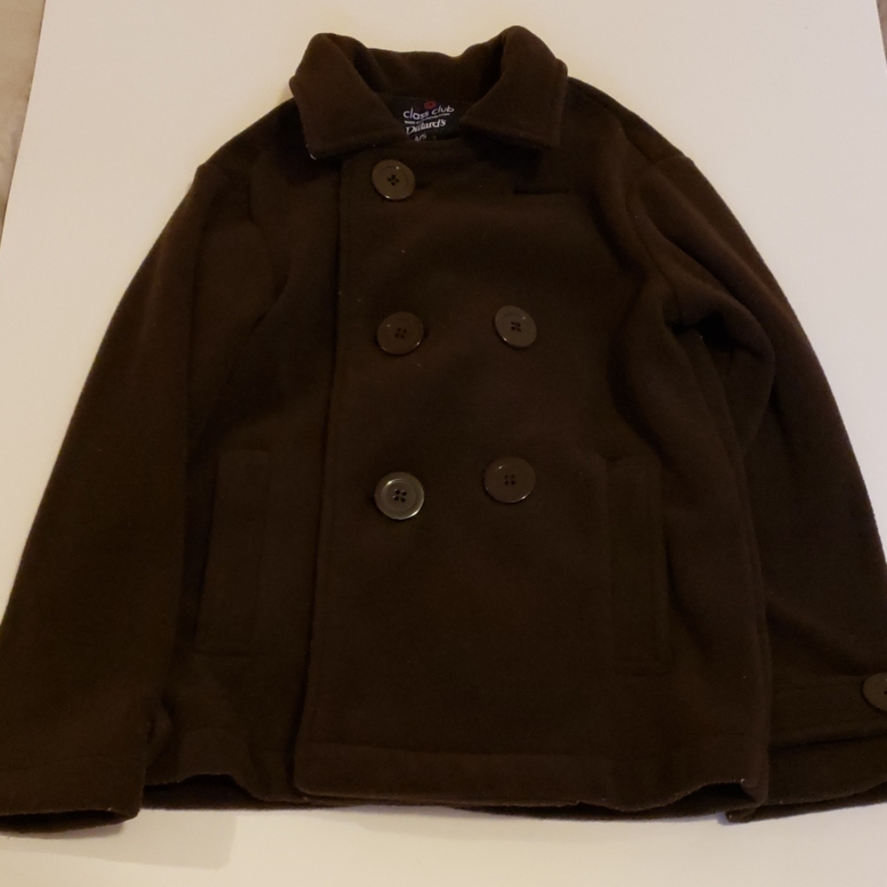 Boys fleece pea coat